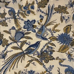 New Pottery Barn “Elizabeth” King Sized Pillowcase in Blues and Neutrals